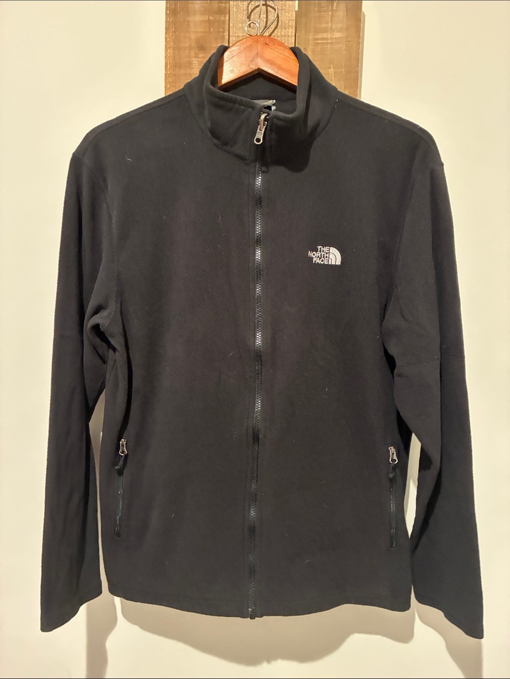 The North Face Black Fleece Zip-Up Jacket